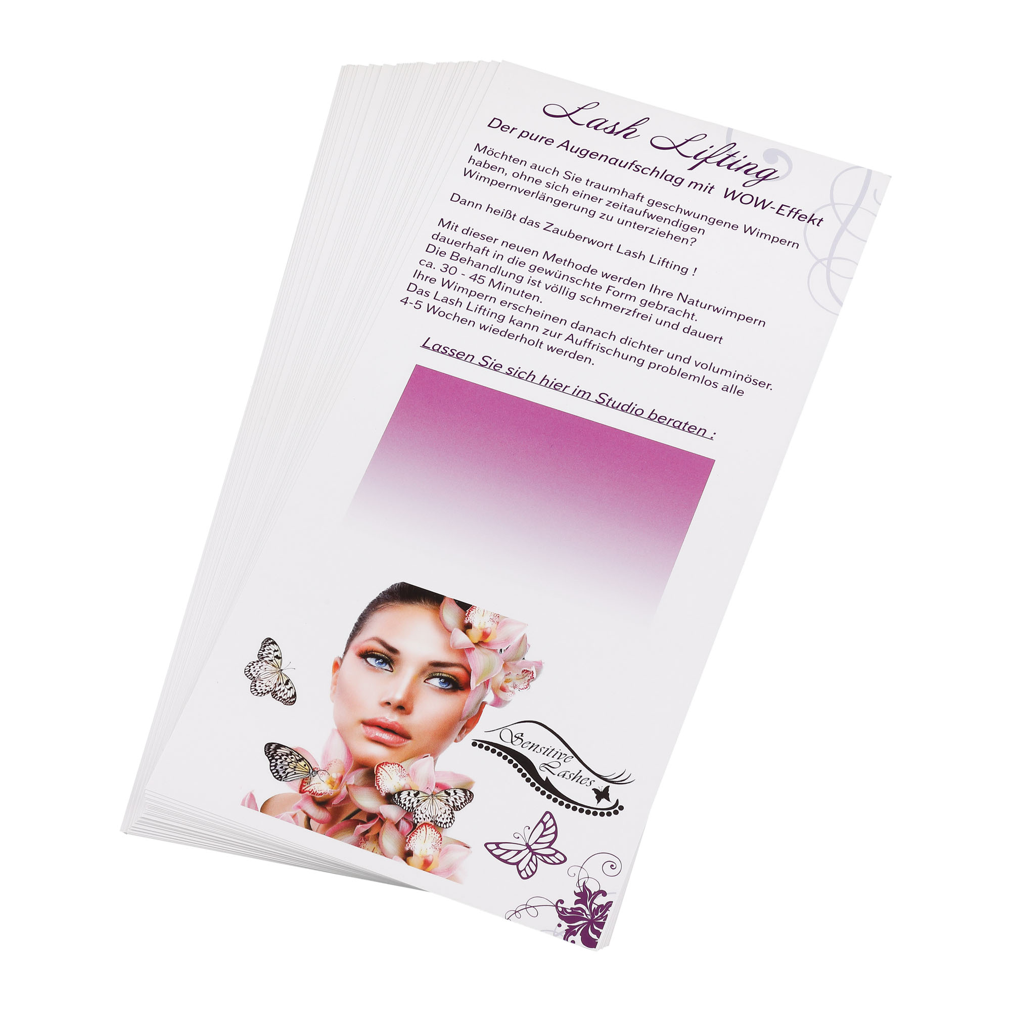 Werbeflyer Lash LIfting